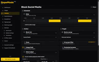 Block apps, websites, and more
