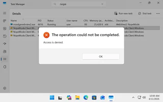 Can't be turned off on a whim