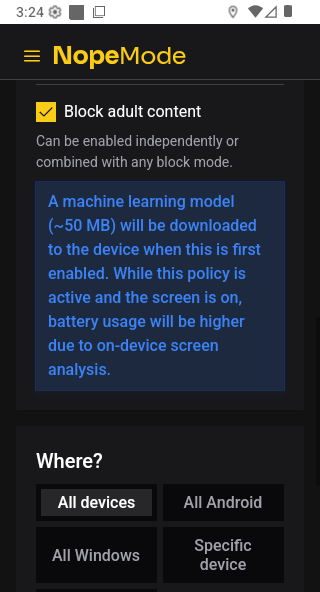 AI-powered screen filter