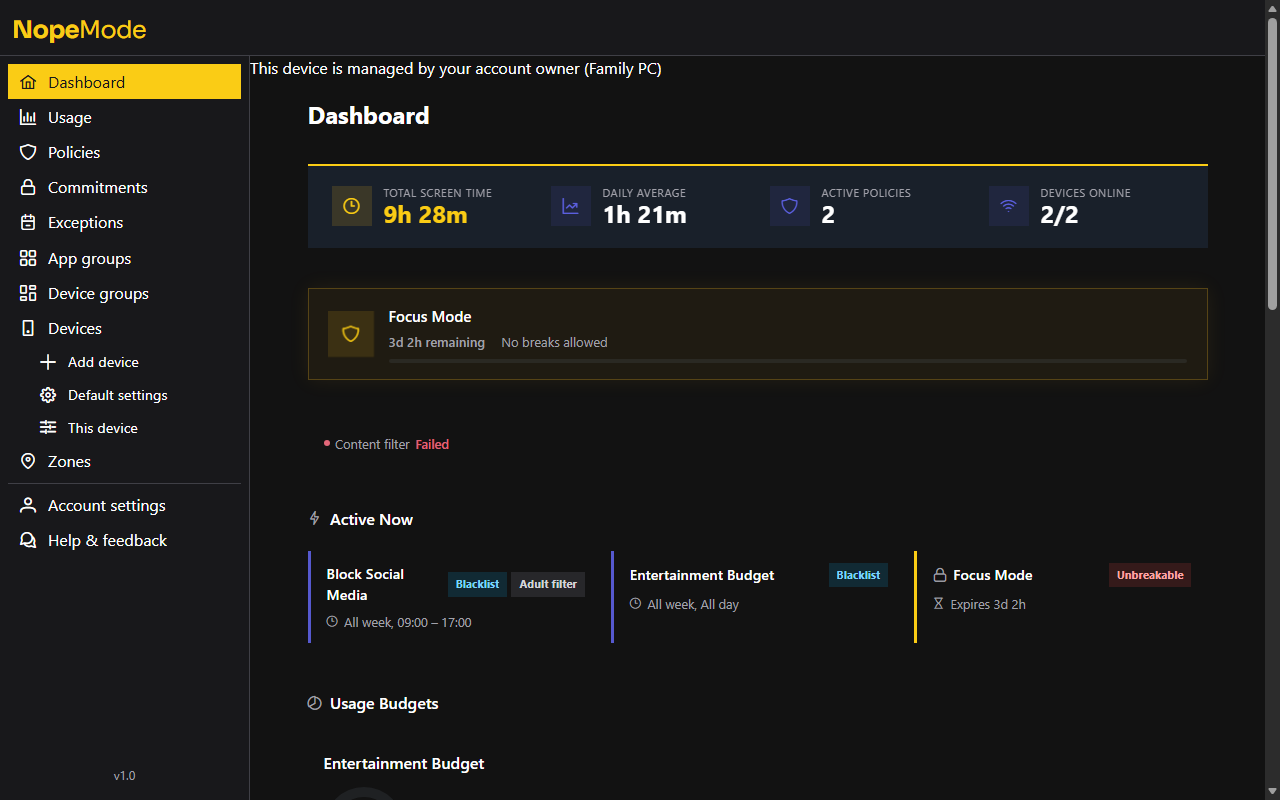 Set up managed devices